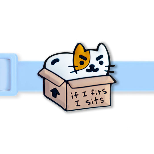 If I Fits I Sits Jiby Cat Charm