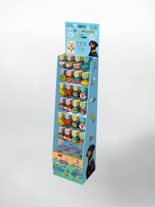 Jiby Floor Display - Dog & Cat - Prefilled (240 Jibys)